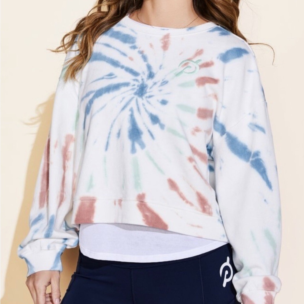Peloton Tie Dye Crew Neck Crop